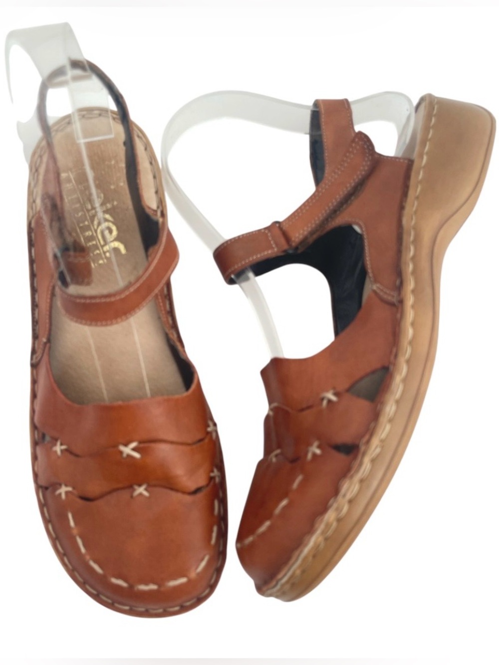 Reiker Rosalie Leather Shoes EU 39 US 8 Brown Comfort Antistress Granola Girl